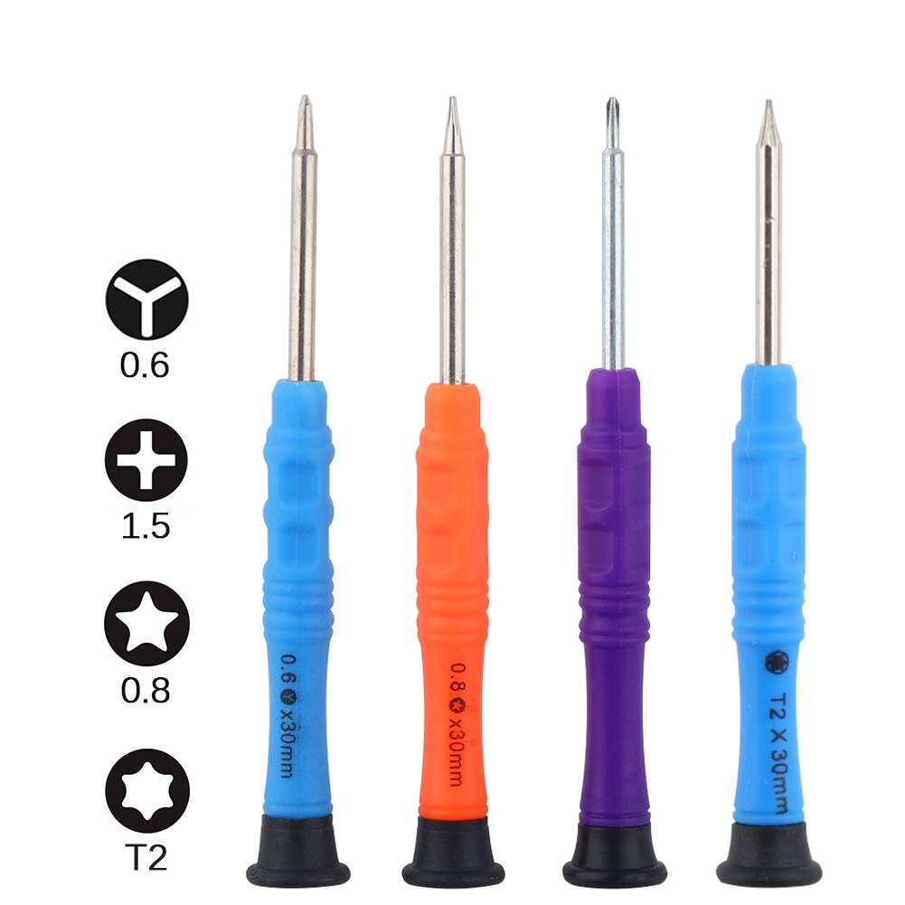 Phone Repair Screwdriver Small Precision Screwdriver Set PH000 Pentalobe Y000 Triwing T2 Torx Screwdriver for iPhone 7 8 X XS XR: 4 in 1 kit