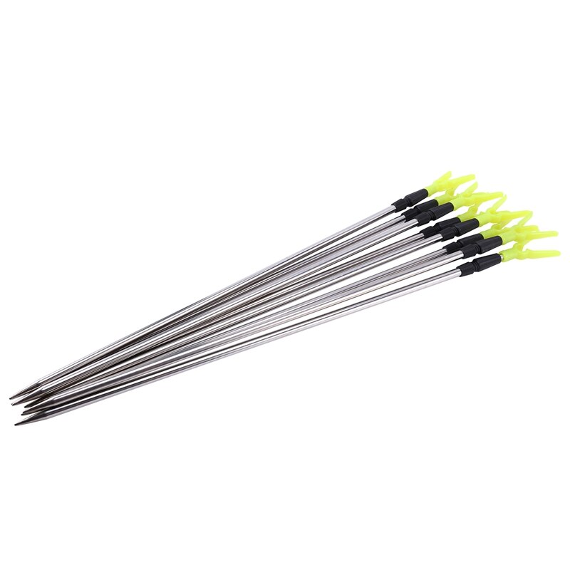 8PCS Adjustable Metal Fishing Rod Holder Fixed Frame Fishing Rod Bracket Fishing Supplies: Default Title