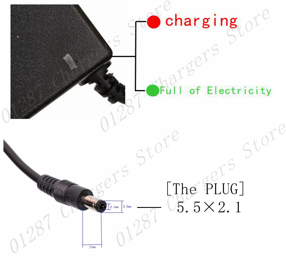 Chargeur 54.6V 2A pour chargeur de batterie li-ion 48V prise/connecteur cc pour batterie de vélo électrique au Lithium 48V 13S