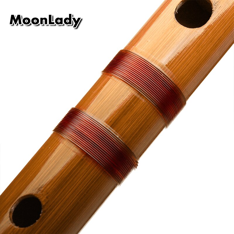 Flauta de bambú con línea roja, instrumentos musicales tradicional hechos a mano, instrumento de viento de madera chino, fácil de aprender, C/D/E/F/G