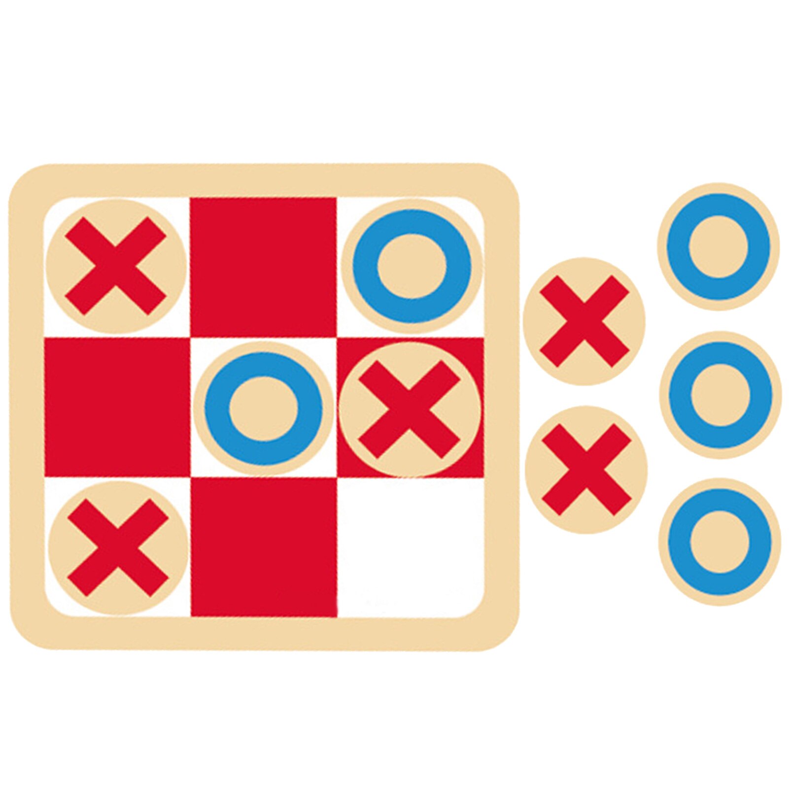 Noughts En Kruisen Game Xo Hout Board Game Toy Leisure Ouder-kind Interactie Puzzel Spel Educatief Speelgoed