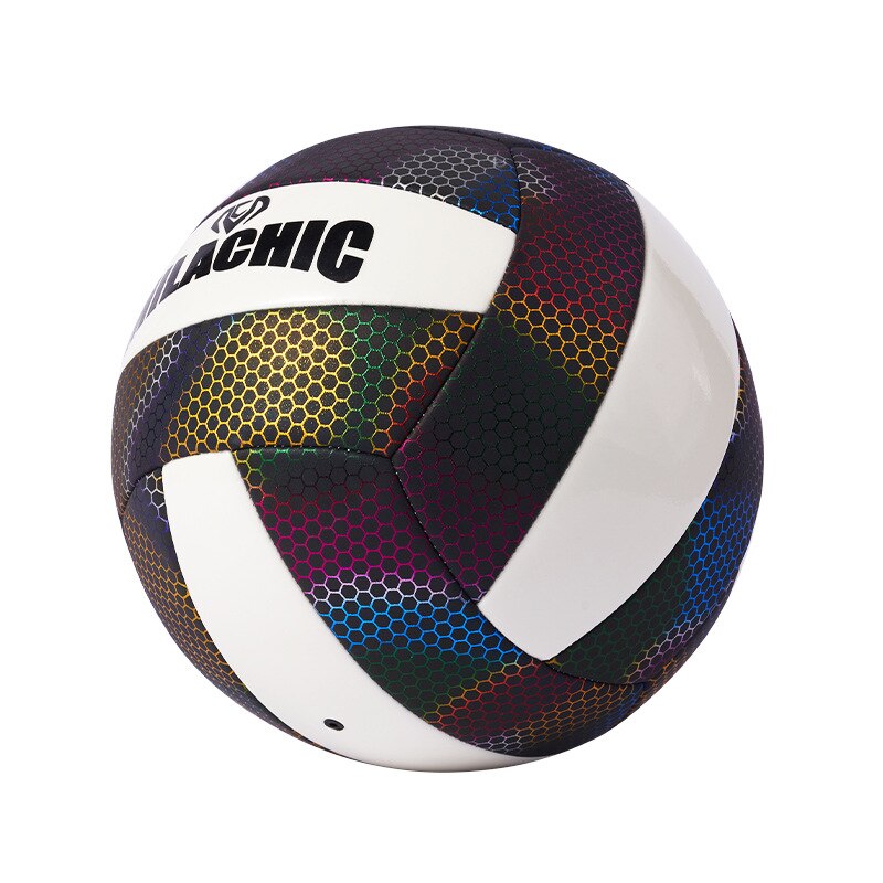 Ballon de volley-Ball réfléchissant taille officielle 5, léger, adapté aux jeux d'équipe, d'entraînement sportif, de plage en plein air, terrain de jeu-40: Pattern 01