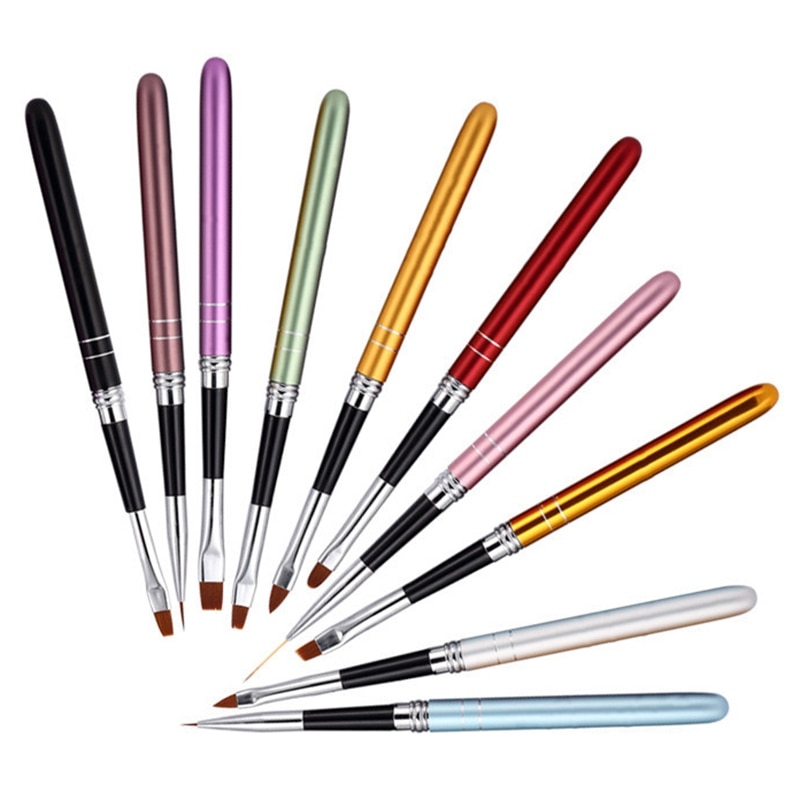Nail Art Penselen, Punt Schilderen Pen Set, Nail Art Tips Geschikt Voor Thuis En Salon Gebruik Gereedschap, 10 Stuks
