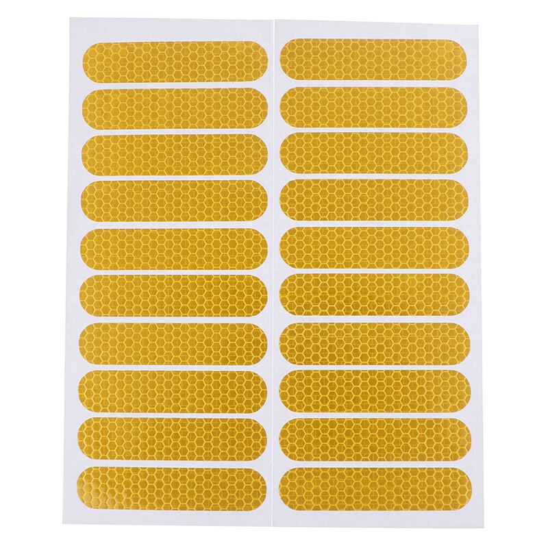 1 Set Elektrische Scooter Body Reflecterende Stickers Voor Xiaomi Mijia M365/Pro Scooter Decoratie Accessoires: Yellow