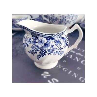 Britse Retro Blauw En Wit Porselein Servies Steak Plaat Foto Bloem Dessertbord Soep Plaat Kom: I