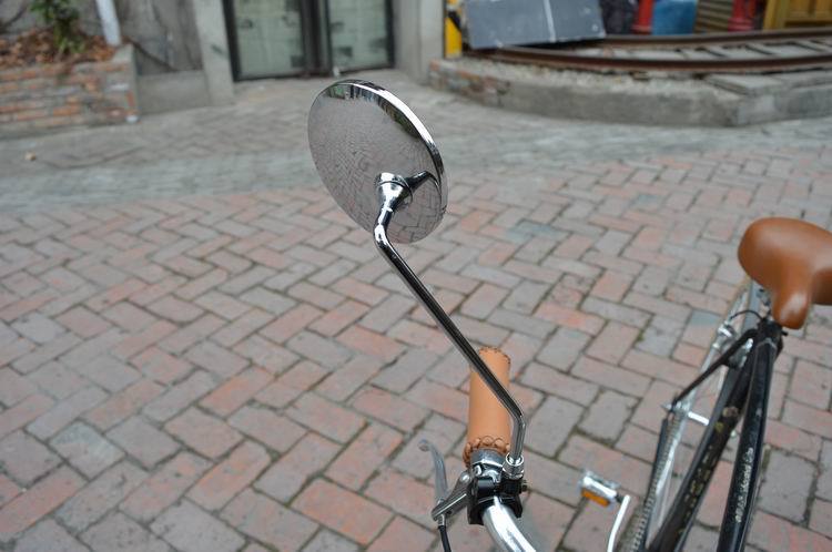 Et par vintage cykel permanent metal spejl sidespejl rustfrit stål stel til retro cykel cykeldele fzm 002