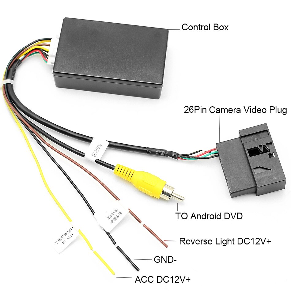 26 PIN RGB to CVBS (RCA) AV Signal Converter Adapter For VW Original Rearview Backup Camera For VW passat CC Tiguan Android DVD