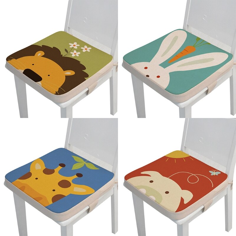 40x40x5cm Toddler Cartoon Animal High Chair Seat Booster Baby Increasing Cushion