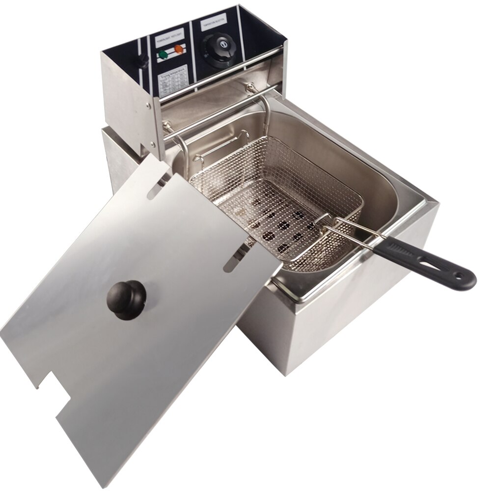 Smokeless Electric Deep Fryer For Restaurant Kitchen Commercial Use Frying Machine Home Use Oil Fat Fryer