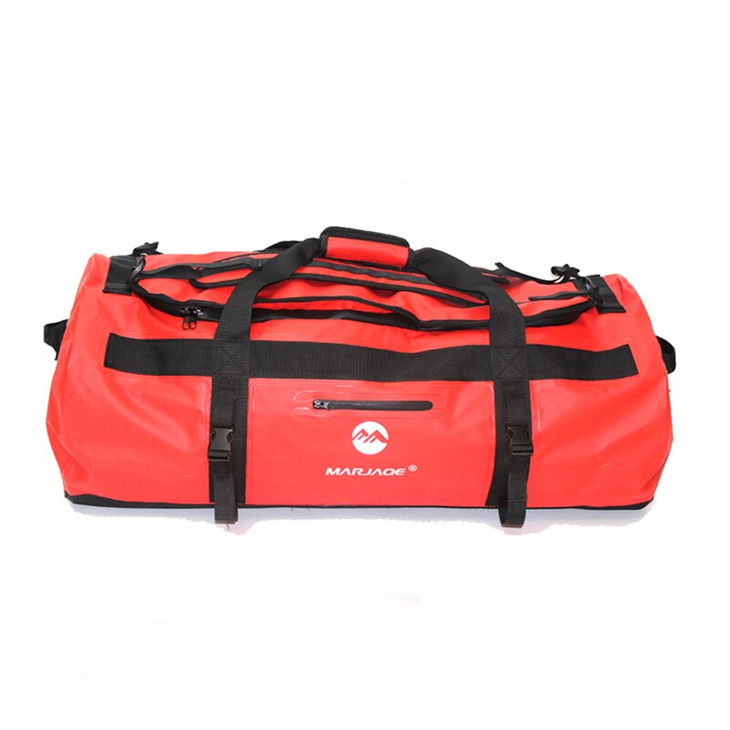 Natação ao ar livre à prova dwaterproof água saco de pesca saco seco acampamento fitness vela impermeável saco de trekking rio ombro oceano pacote: Red 30L