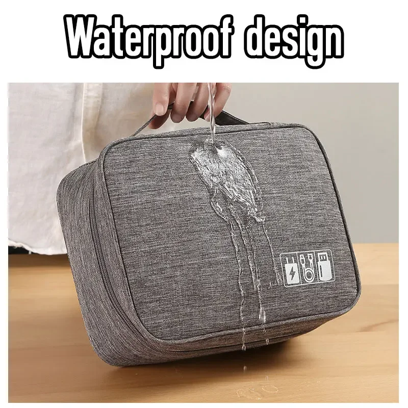 Bolsa de almacenamiento Digital para dispositivos USB, organizador de cables portátil, resistente al agua, accesorios para dispositivos electrónicos, paquete de suministros digitales