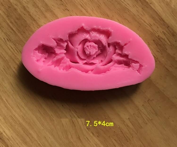 Silicone Beautiful Chrysanthemum Flowers chocolate Party cake decorating tools DIY Sunflower baking fondant mold: Leaves Roses