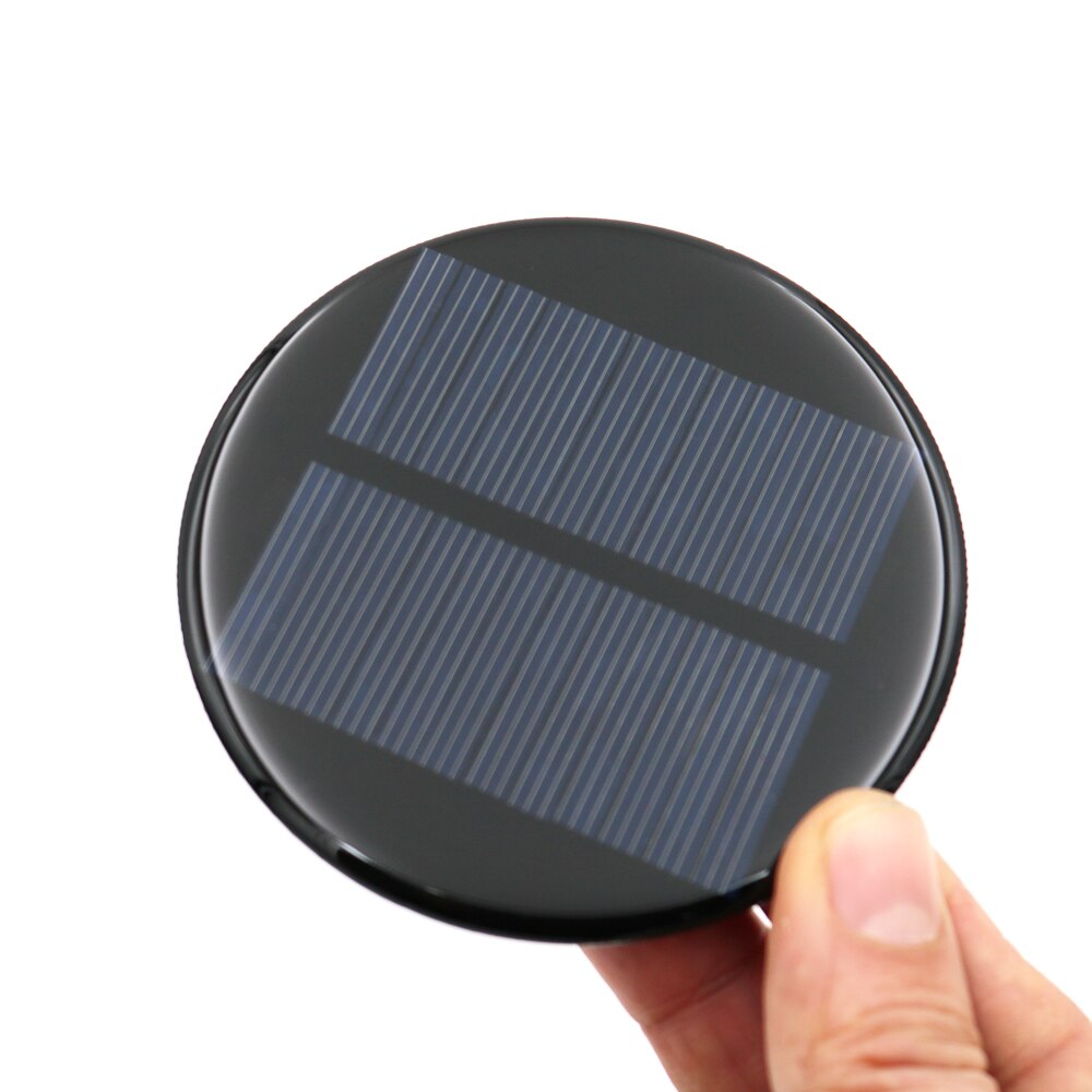 Round Solar Panel 6V 80mA 80MM DIY Mini Polycrystalline Silicon Solar Cell Module Circle Round Solar Panel Epoxy Board