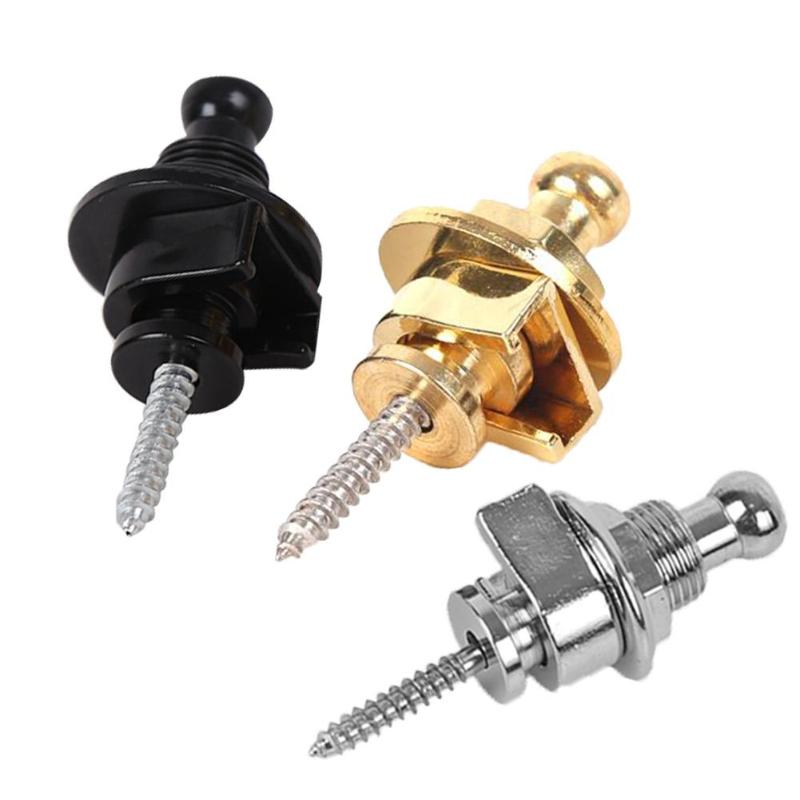 Alloy Copper Electric Guitar Strap Lock Button Anti-slip Belt Locks Nails Musical Instruments Accessories for Bass Guitar