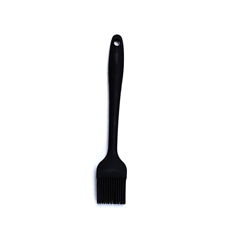 Bbq Oil Brush - 8 inch, Silicone Basting Barbecue Pastry Turkey Bastet Brush, Cooking Kitchen Utensil: Black