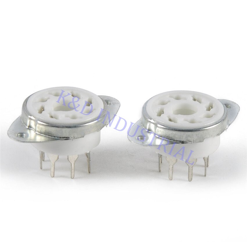 5pcs Octal 8Pin Ceramic Vacuum Tube Socket Top Mount for EL34 6550 KT88 KT66 6SN7 5U4G Valve Base DIY Audio Amp