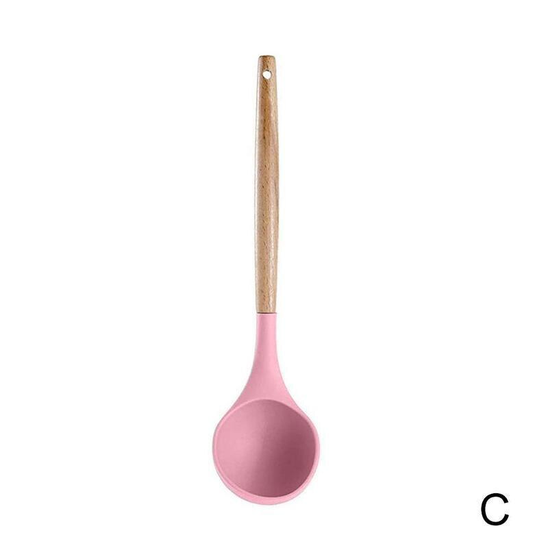 Silicone Kitchenware Cooking Utensils Set Heat Resistant Stick Tools Set Cooking Non Kitchen Utensils Kitchenware Set Kitch R7E7: Red