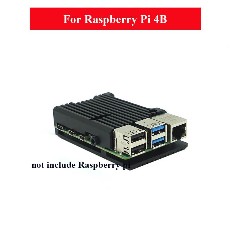 Raspberry Pi 4 Model B Aluminum Alloy Case CNC Box Housing for Raspberry Pi 4 Model B: White