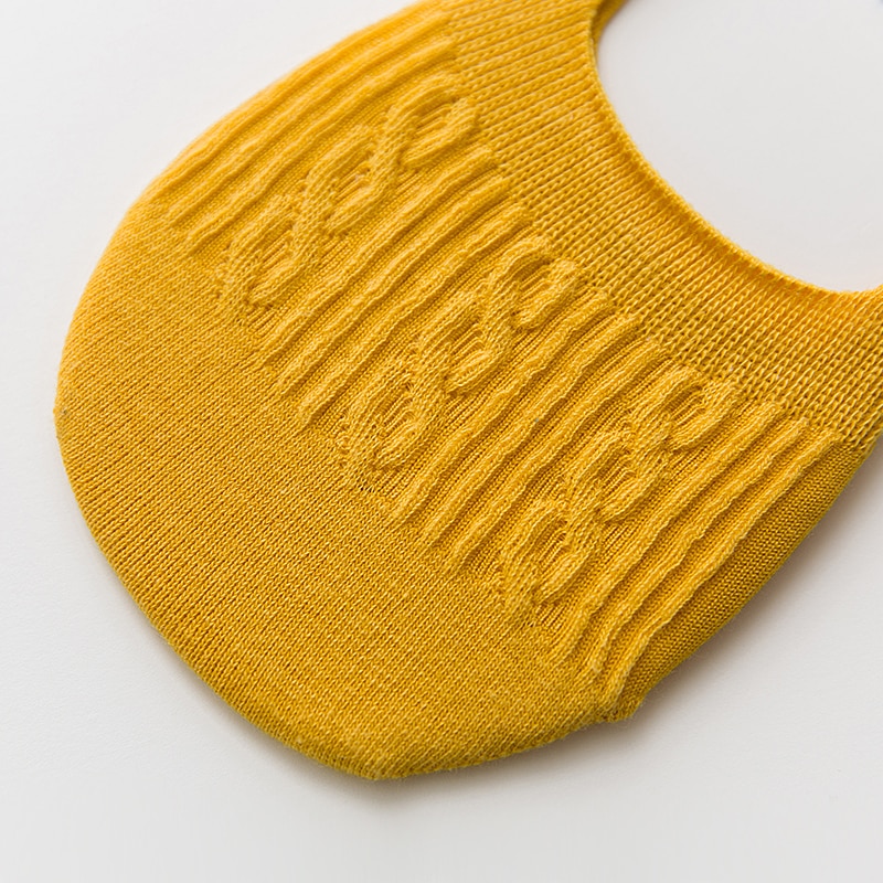 Candy Color Invisible Non-slip Low Cut Socks Women Casual Cotton Breathable Ankle Boat Socks 5Pairs