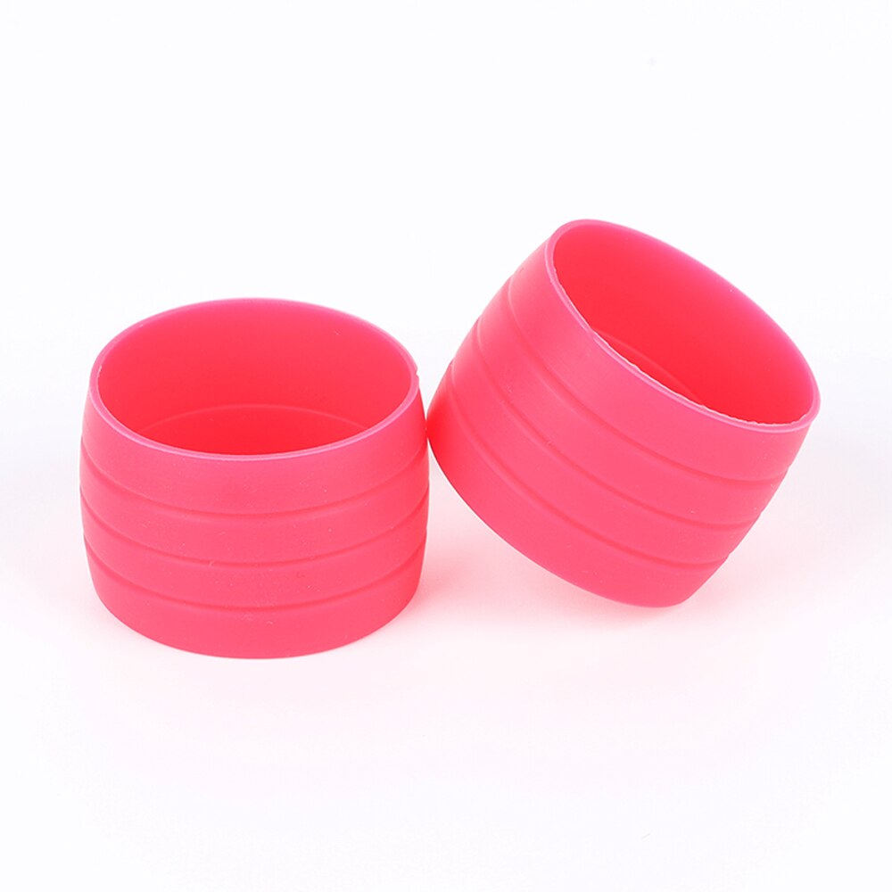 1 Paar Siliconen Plug Racefiets Stuur Fiets Stuur End Bar Tape Vaste Ringen Beveiligingen Mouwen Fietsen Accessoires: Pink