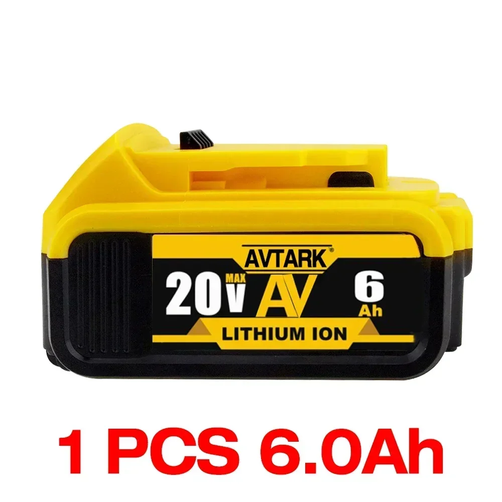 DCB200 20V Akku kompatibel mit Dewalt Power Tools 18V 12Ah wiederaufladbare Elektrowerkzeug-Lithiumbatterien 20V 18Volt 18V 12Ah: YELLOW