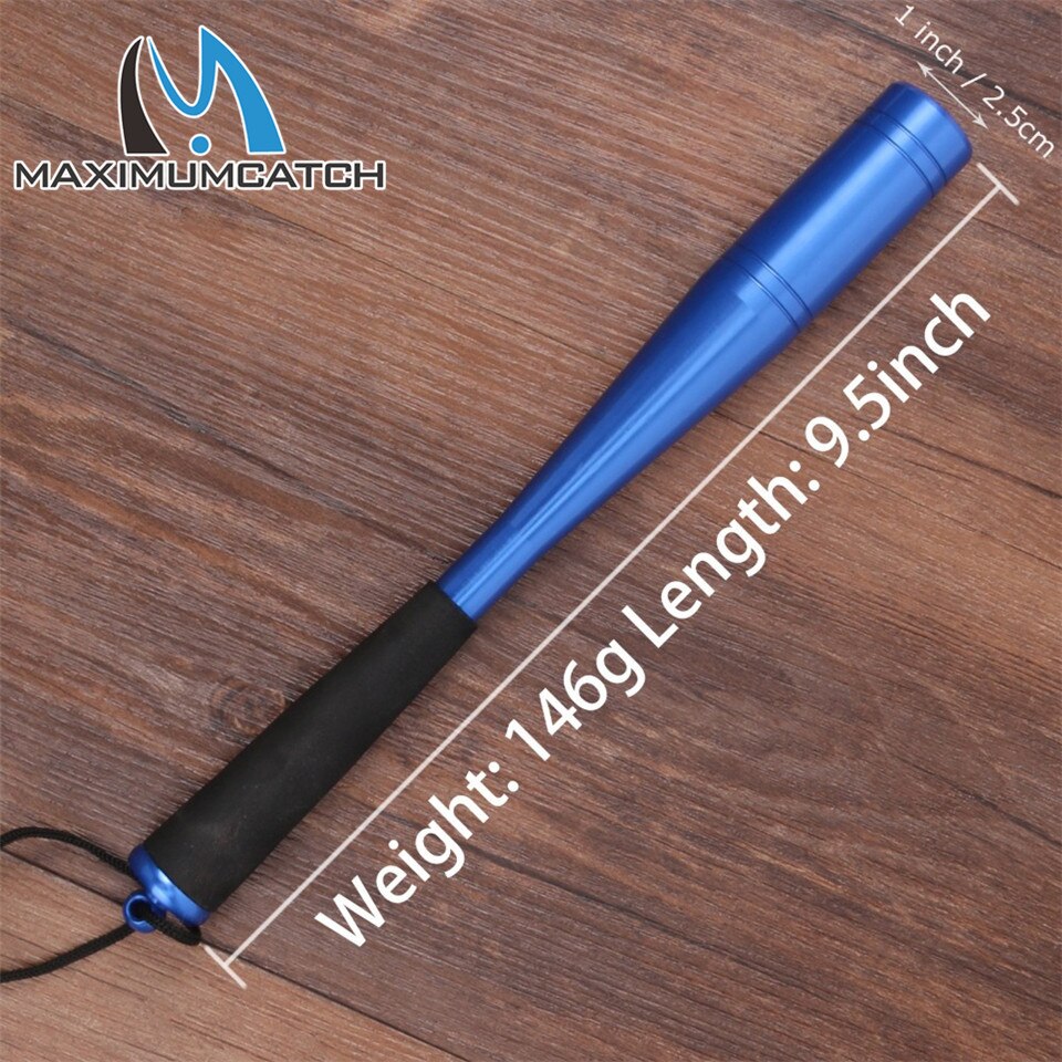 Maximumcatch Head Diameter 22mm/25mm Fly Fishing Bat Strong Aluminum Fishing Priest Fish Whacker Fish Bat