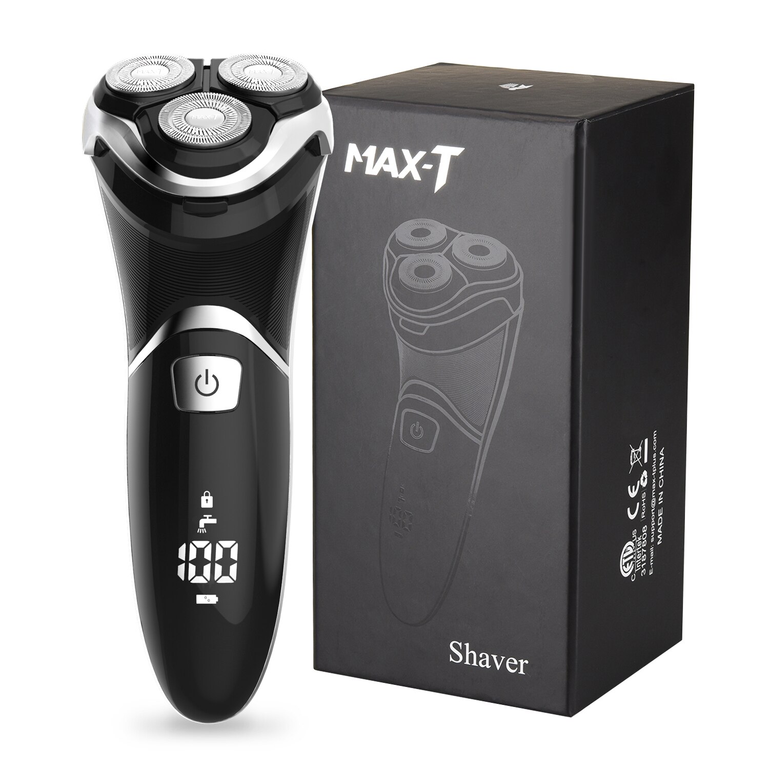 Electric Razor Electric Shaver Rechargeable Shaving Machine for Men Beard Razor Wet-Dry Dual Use Water Proof Fast Charging: RMS8101-USB