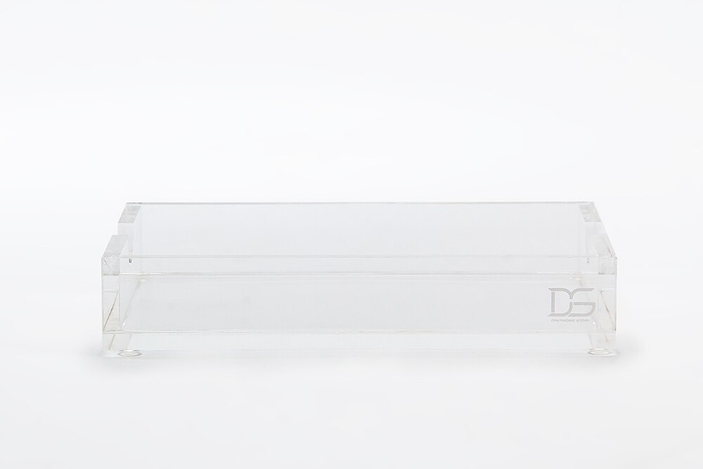 Gold Acrylic Desk Set Assortment - 1)Clear Acrylic File Organizer 1) + Acrylic Memo Pad Note Holder: Pad Note Holder