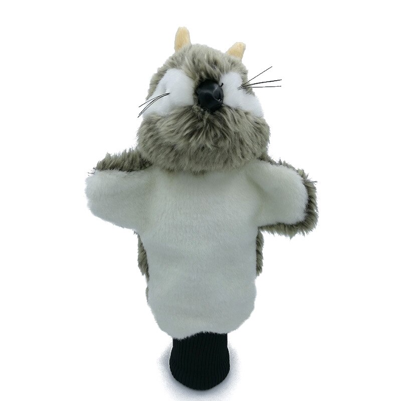 Plysch Golf Fairway Woods Headcover Hybrid Golf Head Cover Djur Maskot Rolig Sport Utrustning