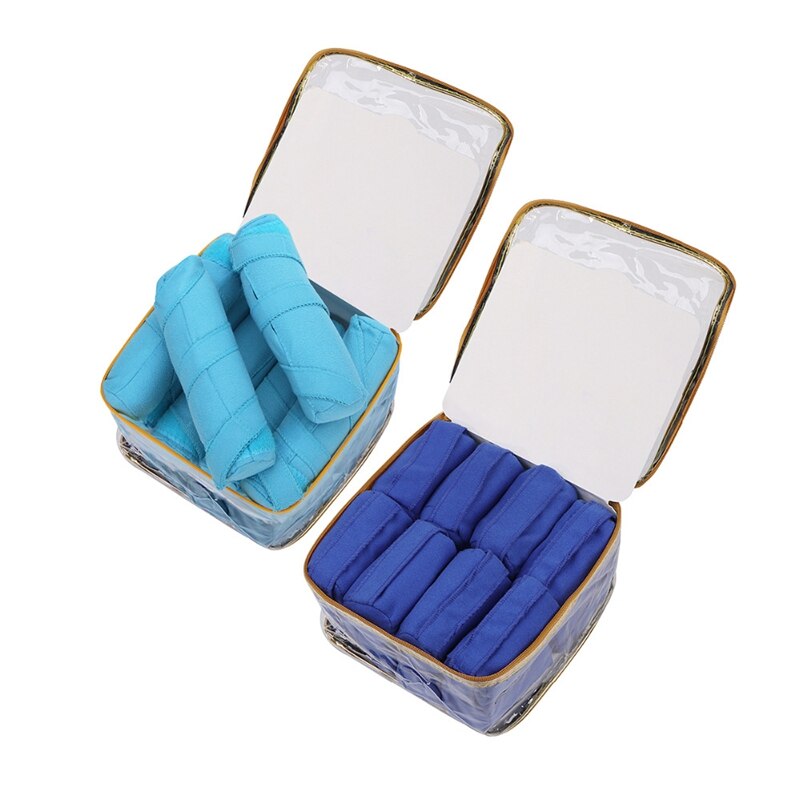 12 pièces bleu profond bigoudis sommeil Styler Kit longs bigoudis de coton bricolage outils de coiffure bleu couleur ic coiffure cheveux de charme