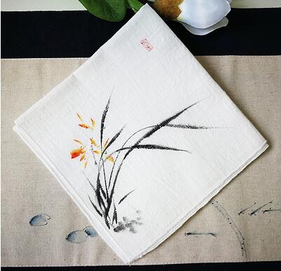 Handkerchief Cotton Fabric Hankies Handmade Unisex Handkerchiefs: 3