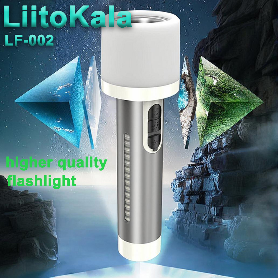 Liitokala lf -002 18650 lommelykt +1200 mah batteri