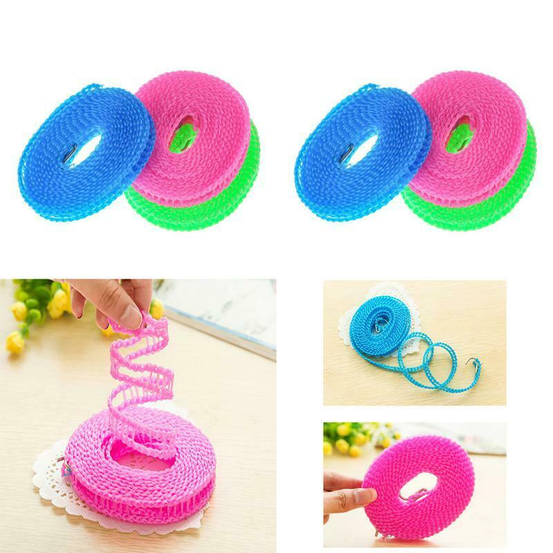 Outdoor Clothesline Portable Windproof Travel Camping Home Laundry Retractable Clothes Line Clothes /5M