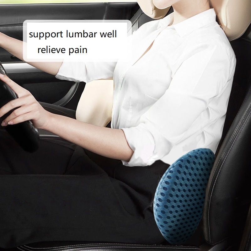 3D Memory Foam waist cushion Pillow Lumbar Support Pillow Car Seat Protect Spine Vertebral Low Back Cushion Bed Sleeping Pillow