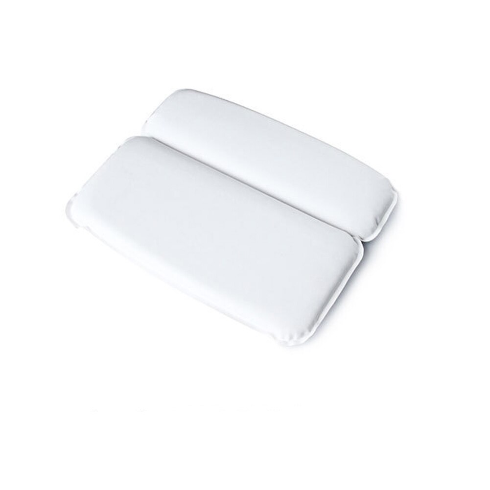 Luxury Spa Bath Pillow Head/Neck/Back Support Bathtub Cushion w/ Suction Cups: Default Title