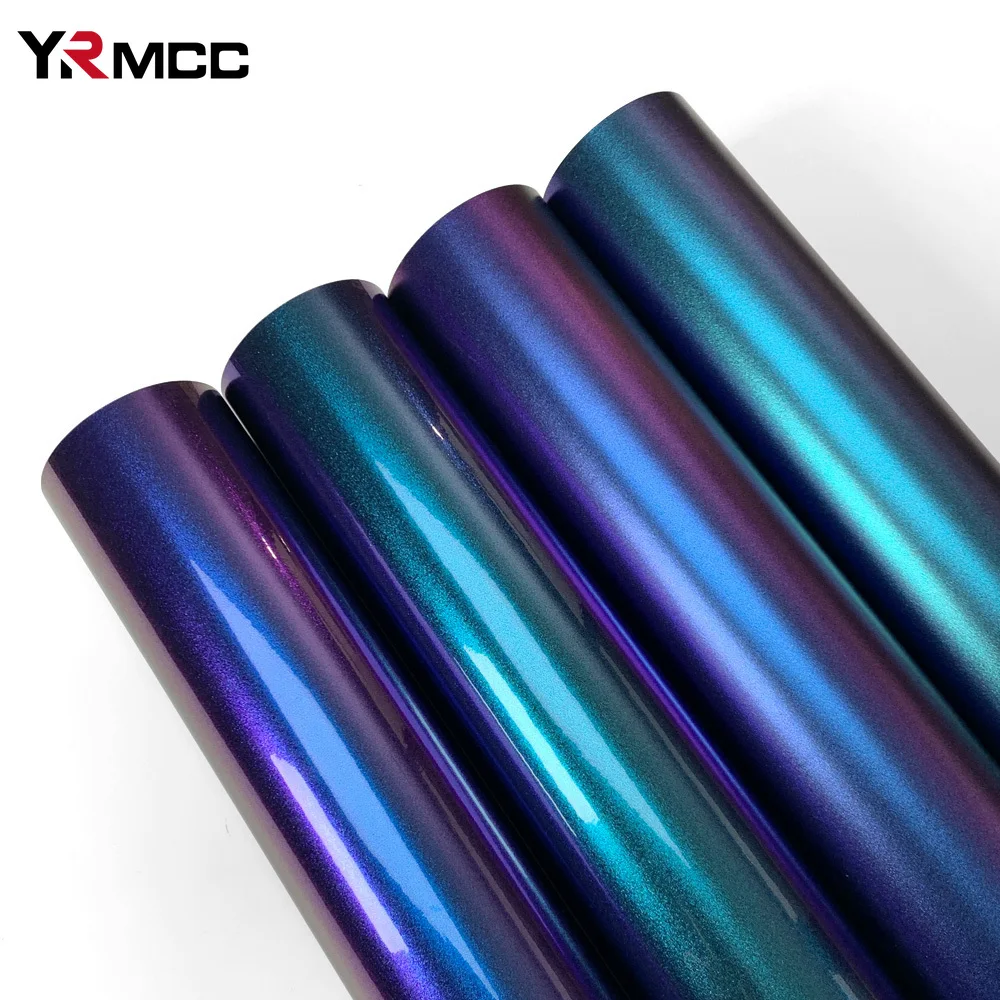 Pegatinas de coche, película de vinilo camaleón mate brillante, pegatina impermeable, pegatinas decorativas para afinación de carrocería de motocicleta y automóviles