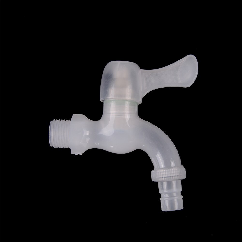 PVC Plastic Tap PP Mini Faucet Male Thread Clear Small Bibcock Easy Install Kitchen Washing Machine Garden Home Household Tools