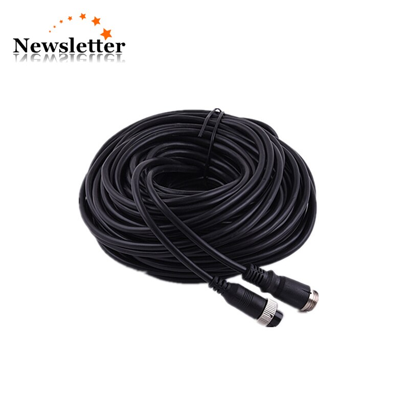 6m 4 Pin din Video Extension Cable for Car Rear View Reverse Camera