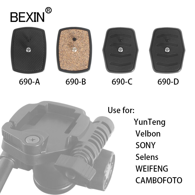 Dslr Camera Quick Release Plate Screw Adapter Mount Head Tripod Monopod For Yunteng Velbon Sony 3520 668 690 600 800 Tripod Head