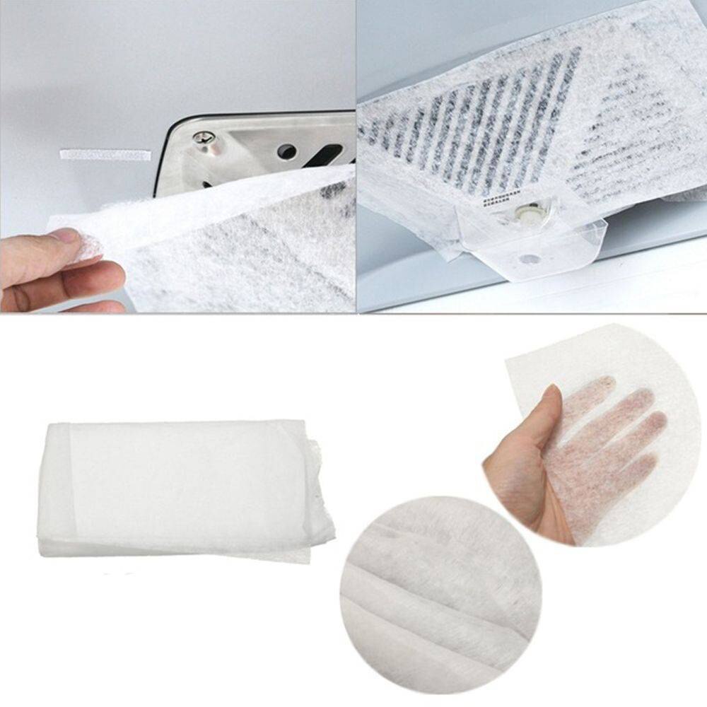 Campana extractora de tela no tejida, filtro de grasa, Extractor de ventilación, campana extractora, algodón absorbente de aceite, suministros de cocina 10 Uds