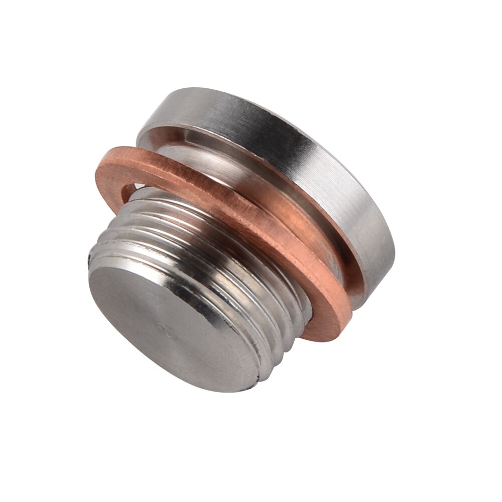 H2CNC M18 x 1.5mm Oxygen o2 Lambda Sensor blanking Plug Cap Stainless Steel Accessories Carbon FOR motorcycles and cars