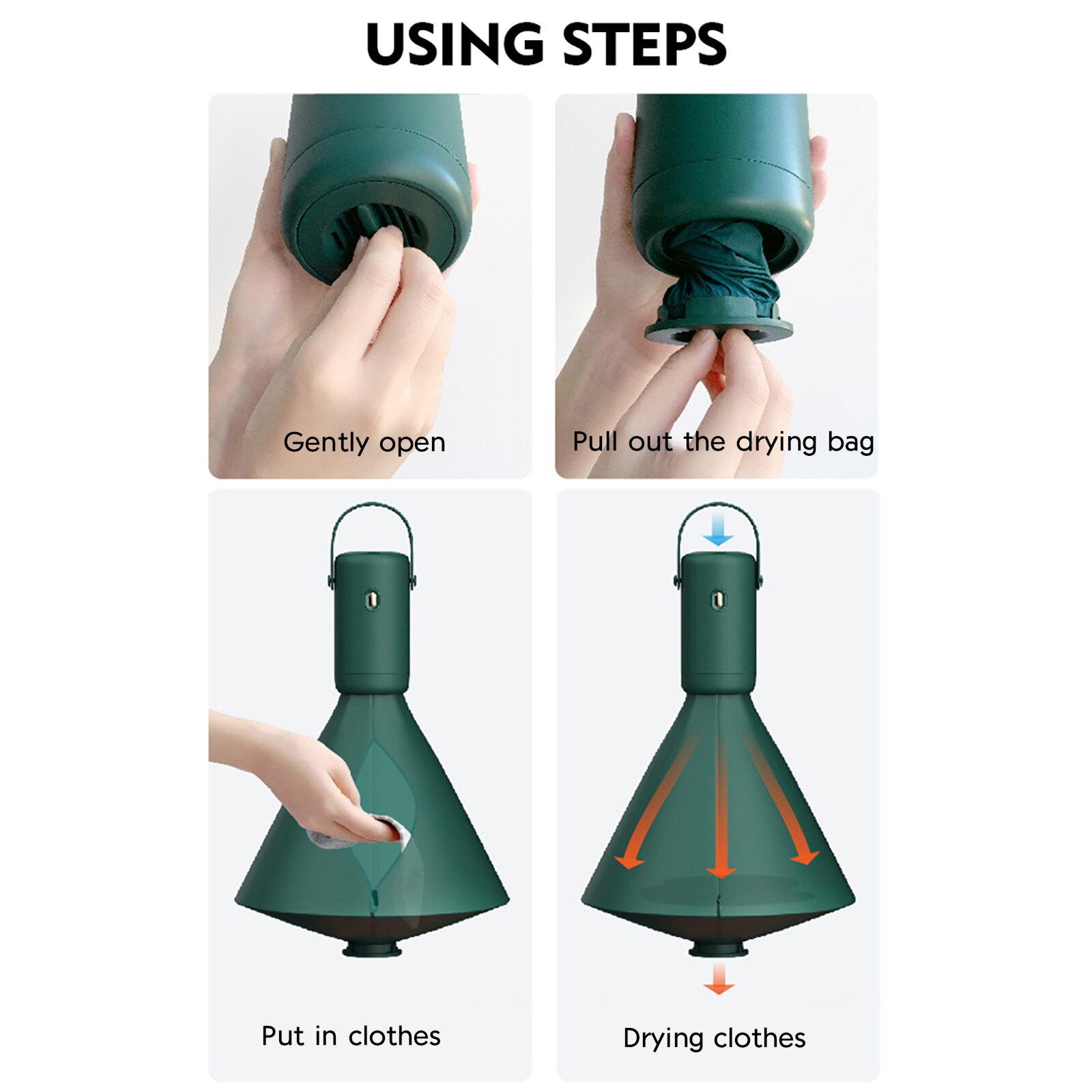 Mini Portable Clothes Dryer Electric Laundry Air Warmer Portable Dryer Premium Travel Accessories For Underwe#g30