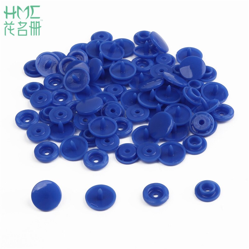Lowest Price 50 Sets Baby Resin Snap Buttons T5 12mm Plastic Snaps Clothing Accessories Press Stud Fasteners Clips Scrapbooking: Royal Blue