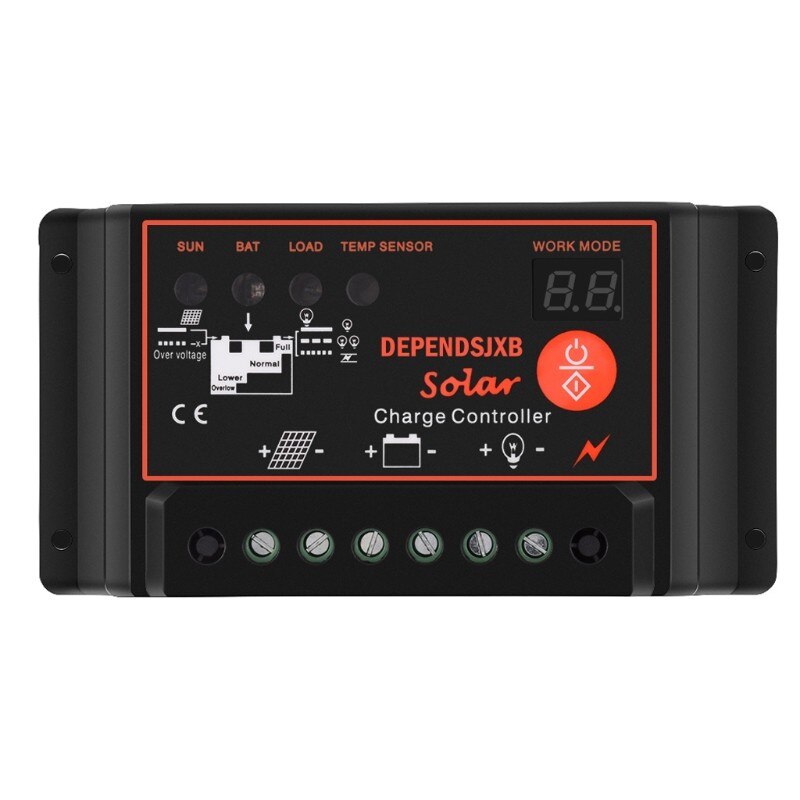 12V/24V Solar Panel System 18V 20W Solar Panel 40A/50A/60A Charge Controller 1000W Solar Inverter Kit Complete Power Generation