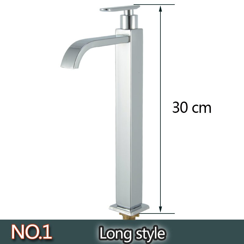 LENTE ZOMER wastafel enkele water hoge bibcock wastafel verlenging single cooling tap wastafel verlenging mondstuk schakelaar: NO.1 30cm