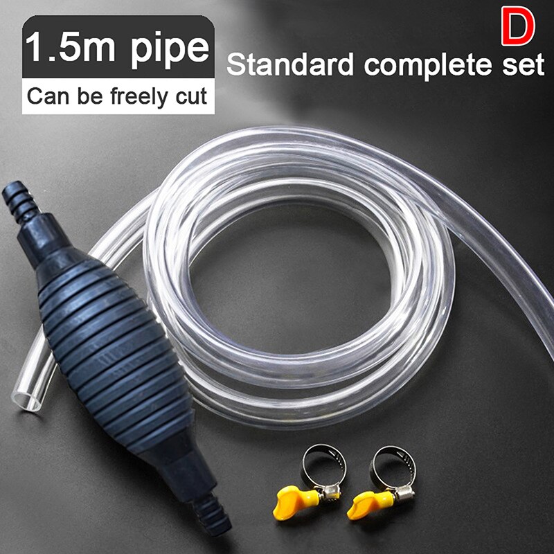 Universal For Car Motorcycle Boat Manual Fuel Pump Line Hand Primer Lamp Water Oil Gasoline Gasoline Diesel Liquid Transfer: D