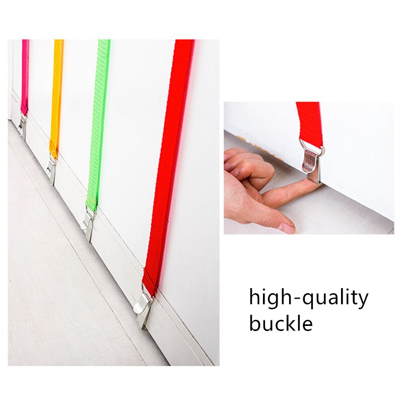 Adjustable Nylon Door Hooks Cap Rack Hat Coat Holder Handbag Key Hook Home Storage Organizer 8 Hooks Portable Door Closet Hanger