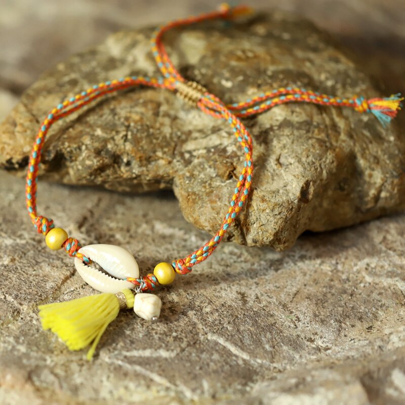 Vonsor-tobillera Bohemia para mujer, joyería, pulsera de tobillo de concha Natural, Accesorios de playa para verano, tobillera femenina, correa para pierna y pie