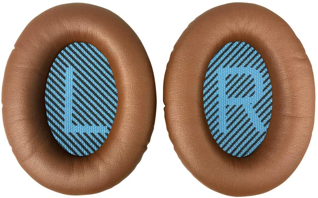 Erstatnings ørepuder til bose quietcomfort  qc 2 15 25 35 ørepuder til  qc2 qc15 qc25 qc35 soundlink/soundtrue around-ear ii: Brun