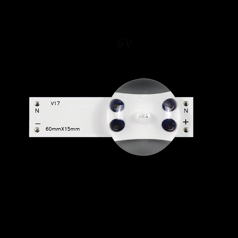 Faixa de luz de fundo led universal para tv, 20 peças, 21-120 polegadas, 3v, 6v, smd, contas de lâmpada com lente óptica, reparo de tv, manutenção simples: Dourado